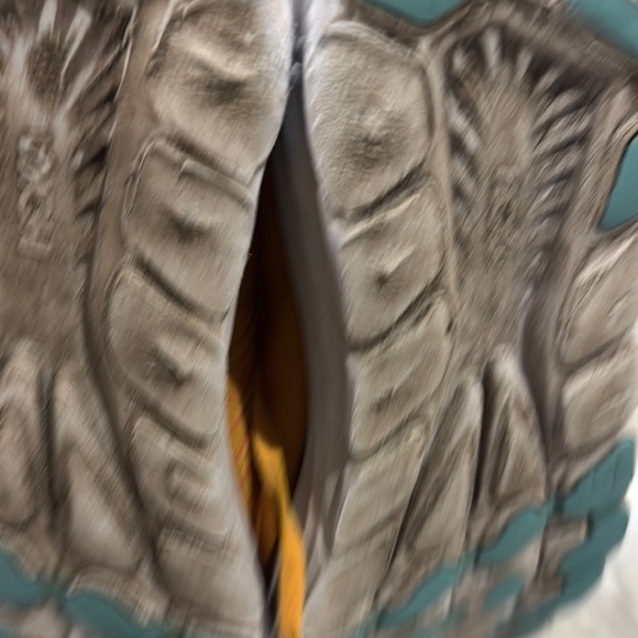 Hoka Vibrant Pink and Gold Athletic Shoes - Picture 6 of 12